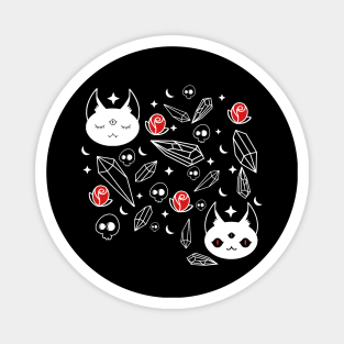 Cats, Crystals, Skulls and Stars oh my! Magnet